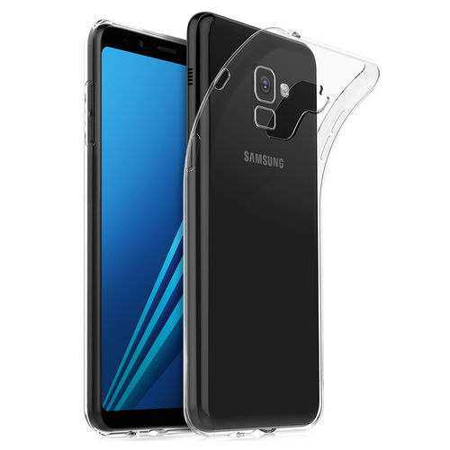 Flexi Slim Gel Case for Samsung Galaxy A8 (2018) - Clear (Gloss Grip)